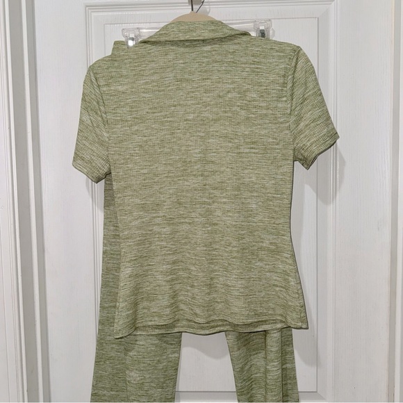 Song of Style | Nima Top & Emmett Pant Set Green Heather M Elsa Hosk VHTF - Picture 12 of 16